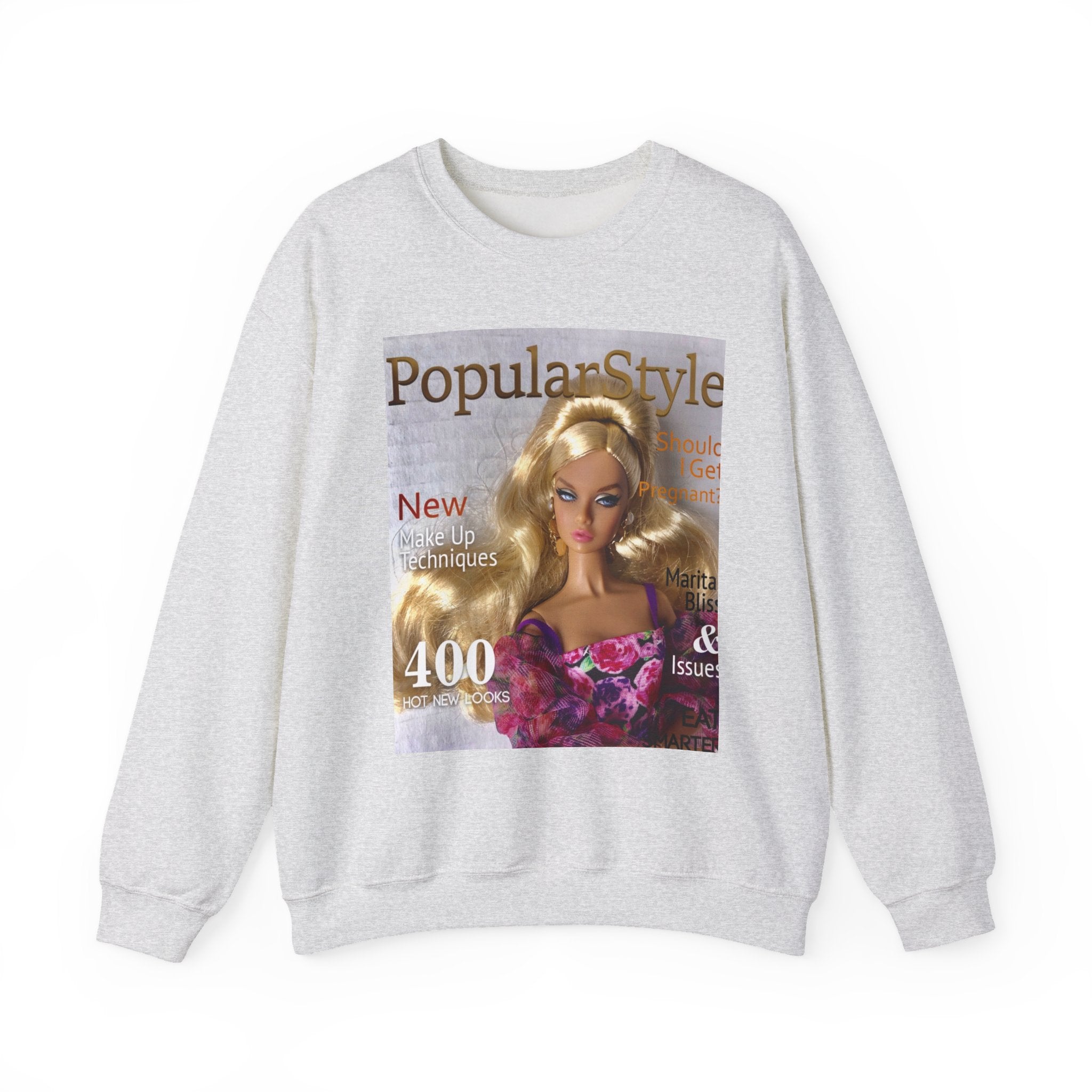 Printify fashion graphic crewneck sweatshirt featuring bold printed design on soft, comfortable cotton fabric.