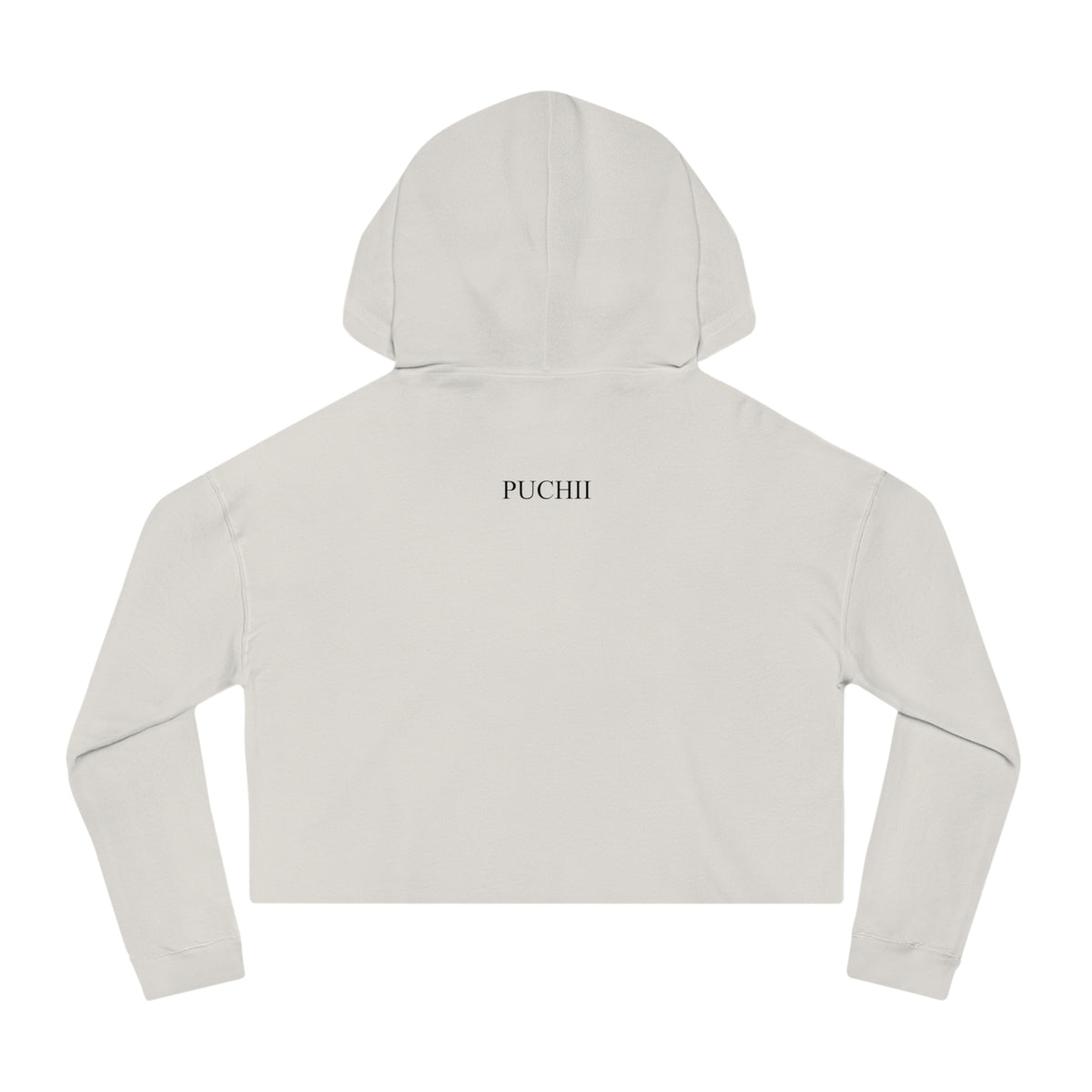 BELLA Pretty Doll World cropped hoodie with colorful print, hooded sweatshirt for casual wear, featuring playful doll graphic design.
