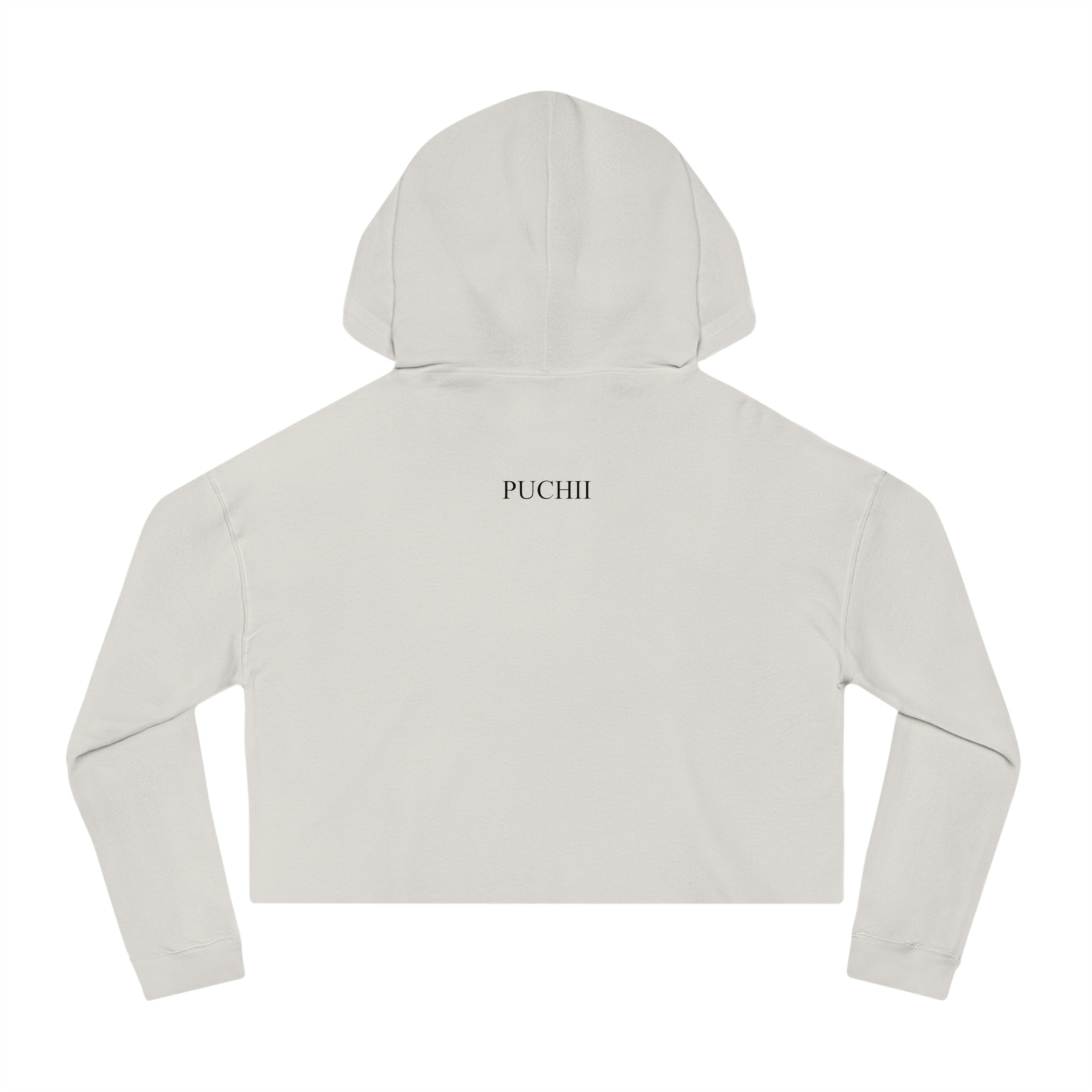 BELLA Pretty Doll World cropped hoodie with colorful print, hooded sweatshirt for casual wear, featuring playful doll graphic design.