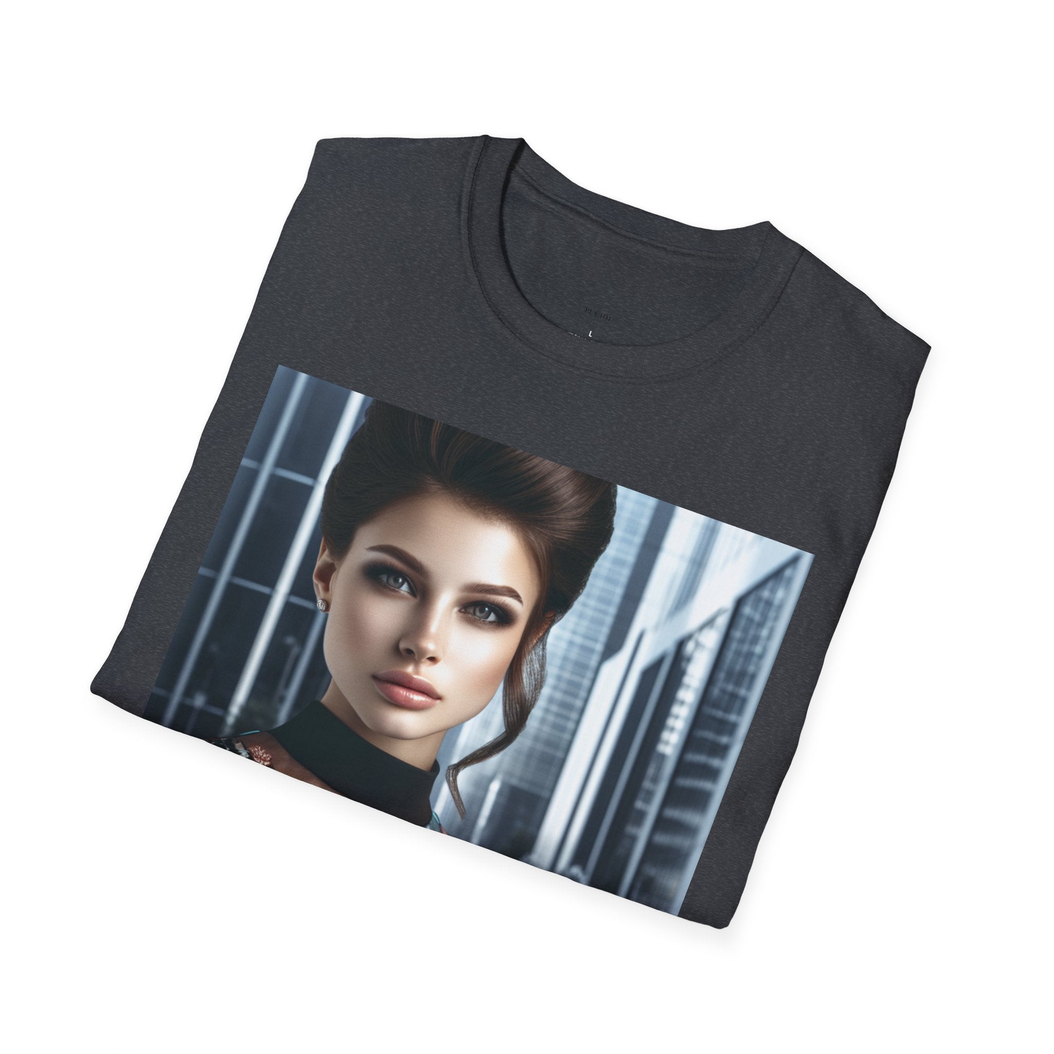 Softstyle T-Shirt by Printify featuring a comfortable fit, plain design, and soft fabric in a casual style.