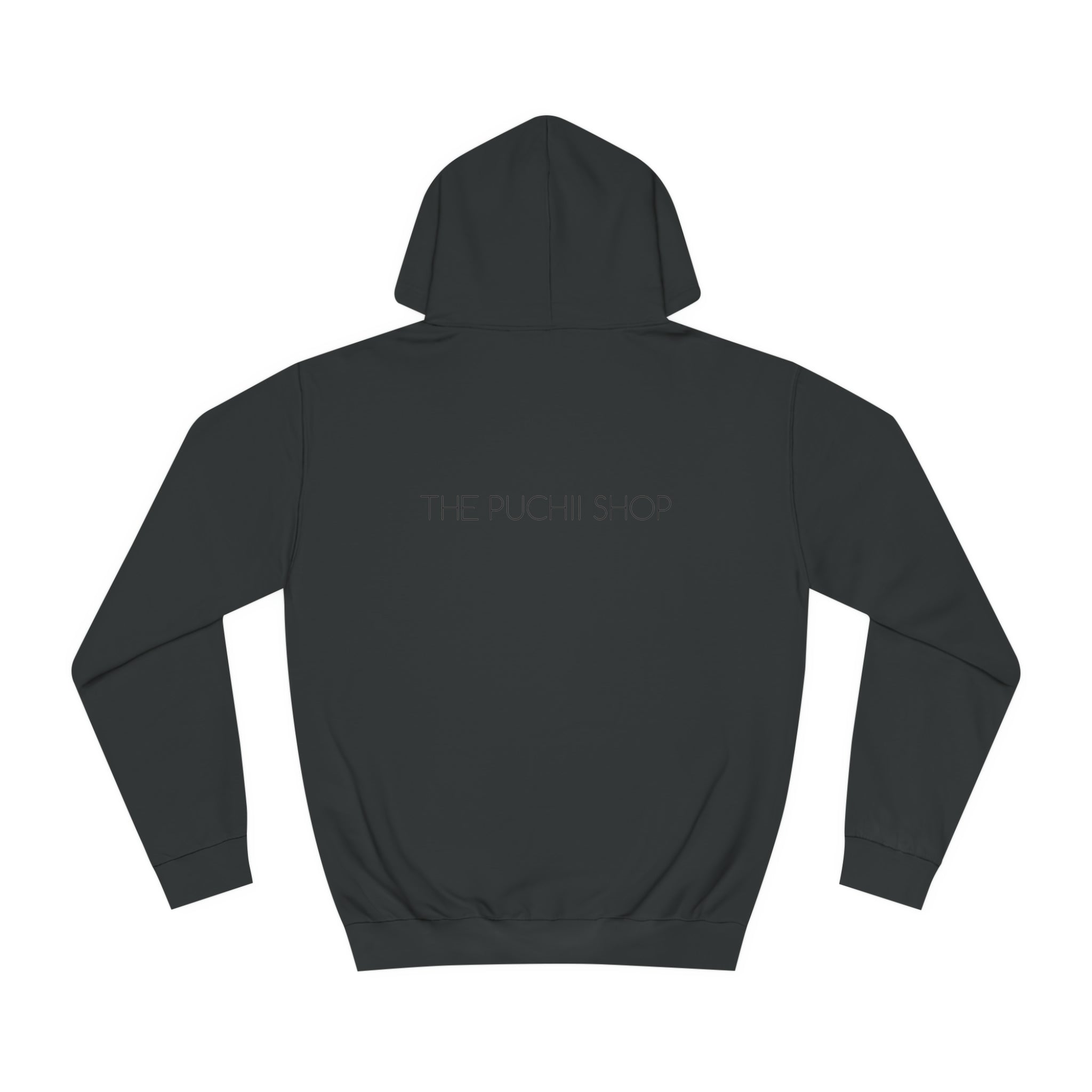 BELLA Signature College Hoodie, navy blue with front logo, comfortable cotton blend, casual wear for students and college fans.