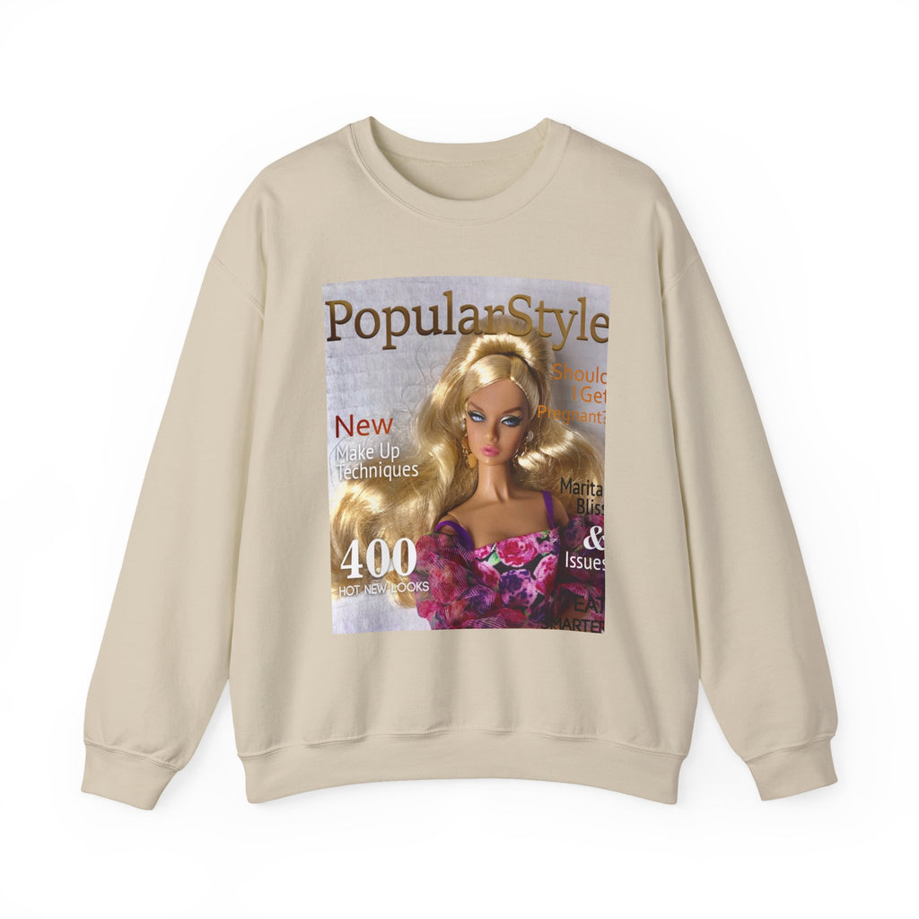 Printify fashion graphic crewneck sweatshirt with stylish print, soft fabric, and comfortable fit, ideal for casual wear.