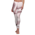 Pale pink abstract print leggings by BELLA featuring a vibrant, artistic design on comfortable stretch fabric.