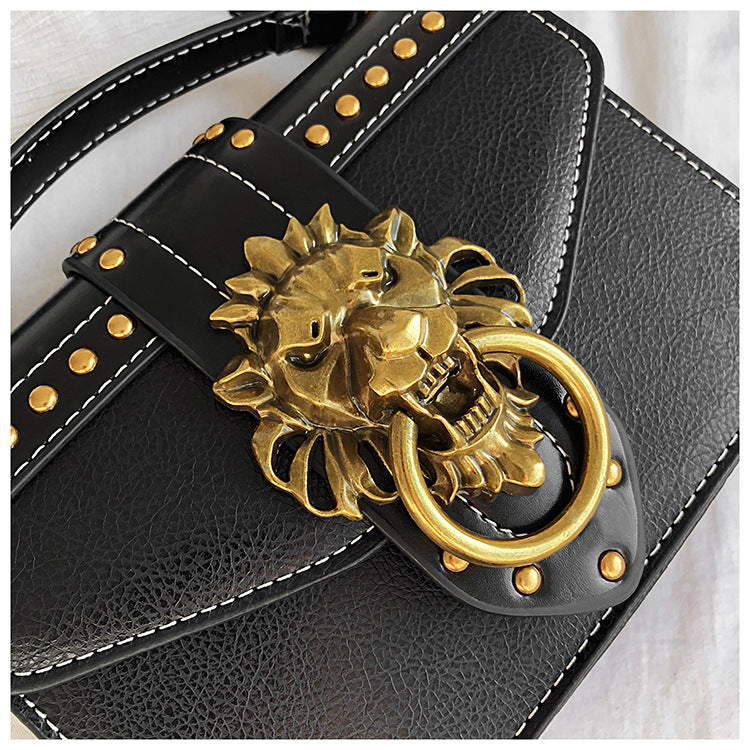 Lion Head Crossbody Bag