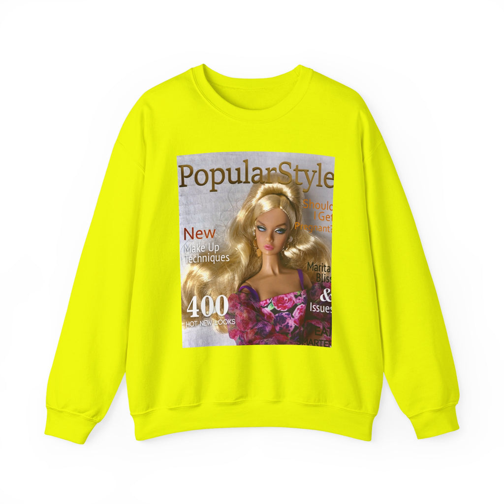 Printify fashion graphic crewneck sweatshirt with colorful printed design, soft fabric, and comfortable fit.