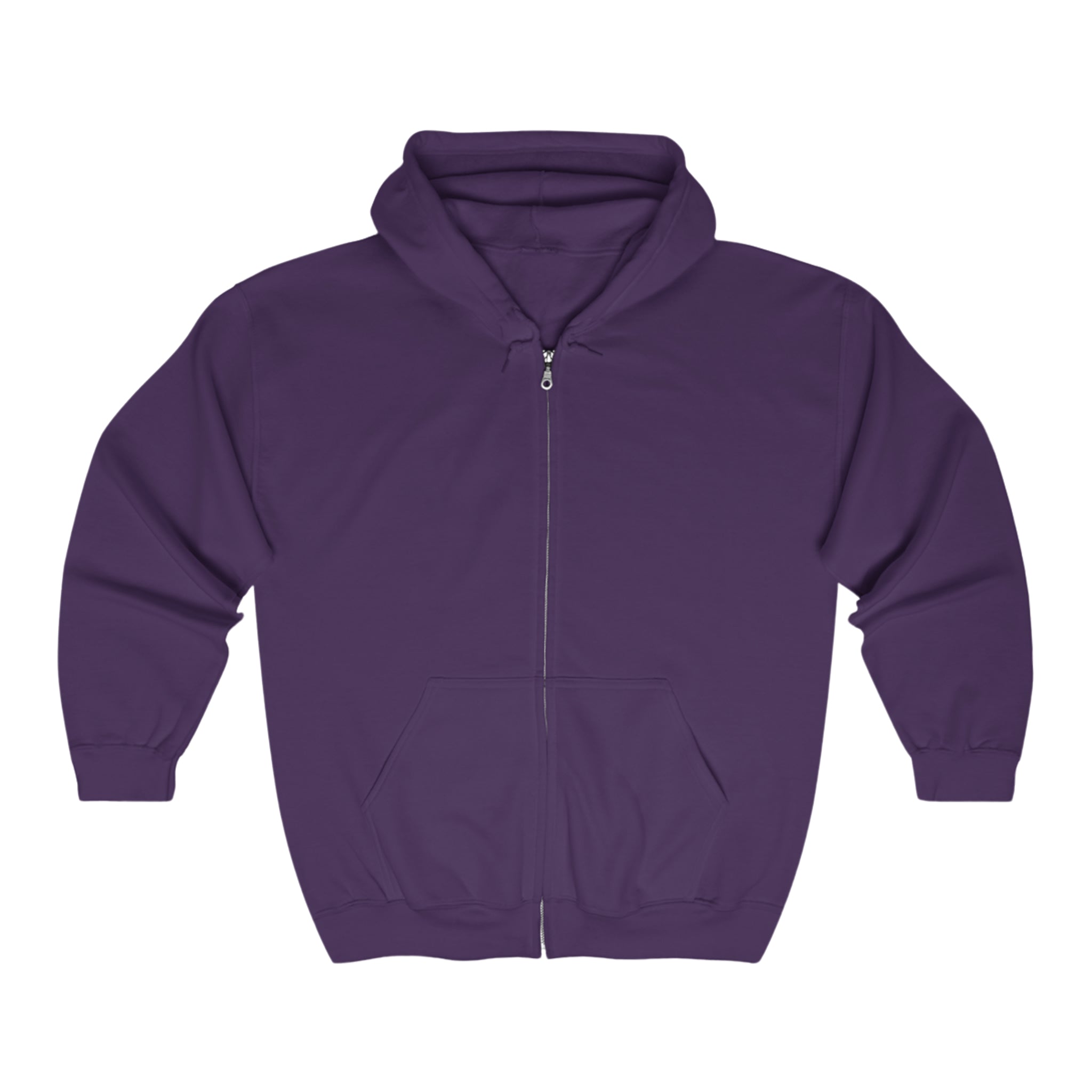 BELLA QR Code full zip hoodie featuring a front zipper, hood, and QR code design on soft fabric.