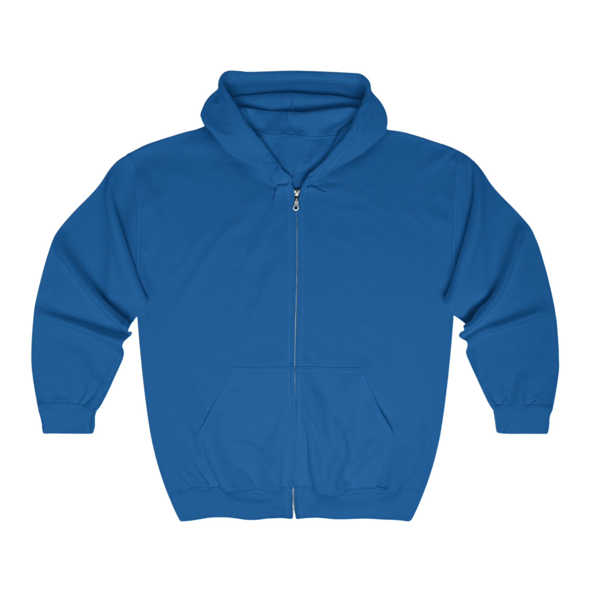 BELLA QR Code full zip hoodie with hood, front zipper, and graphic QR code design on soft fabric.