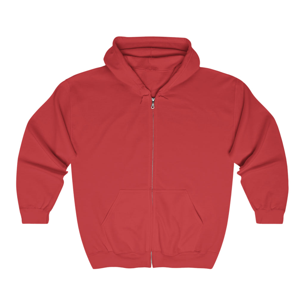 BELLA QR Code full zip hoodie with hood and front pockets, featuring a modern design and casual fit.