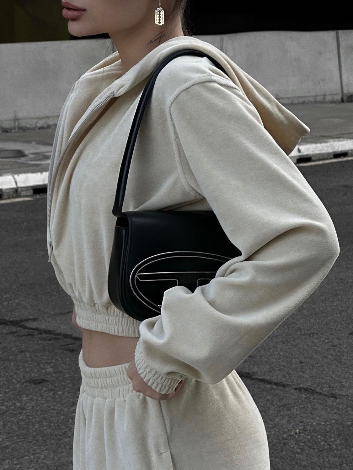 BELLA BLA Zip Up Hoodie and Pocketed Pants Set in trendy style, featuring a zip front hoodie and comfortable pocketed pants.
