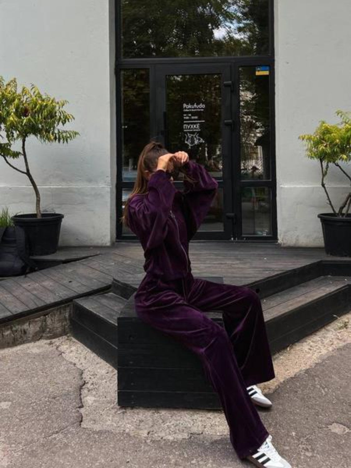 BELLA Trendsi hooded jacket and pants set featuring a cozy, stylish design with a front zipper and matching pants for casual wear.