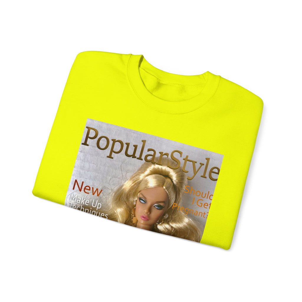Printify fashion graphic crewneck sweatshirt featuring a stylish printed design on soft, comfortable fabric.