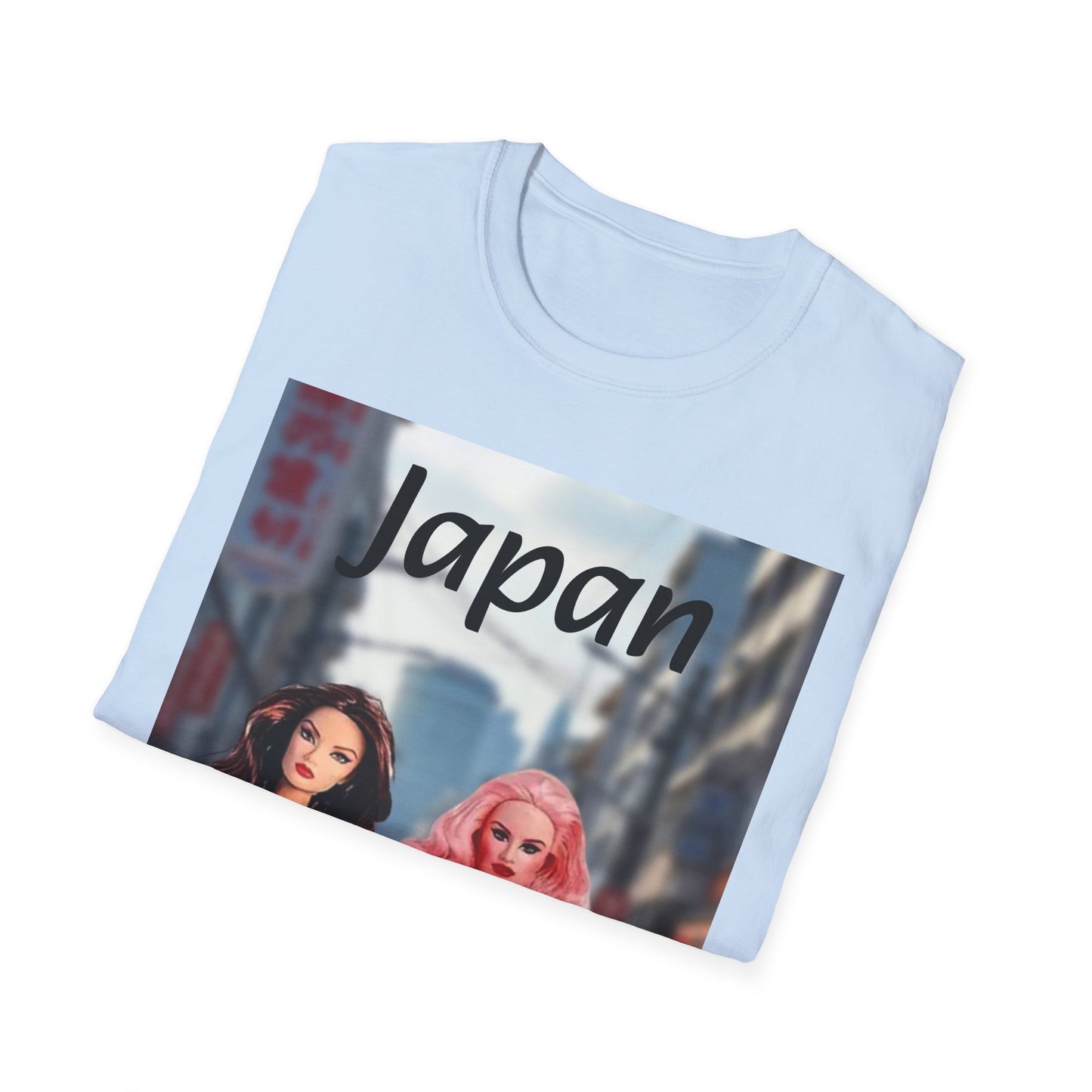 Japan Graphic T-Shirt, Barbie Inspired Tee Pretty doll world