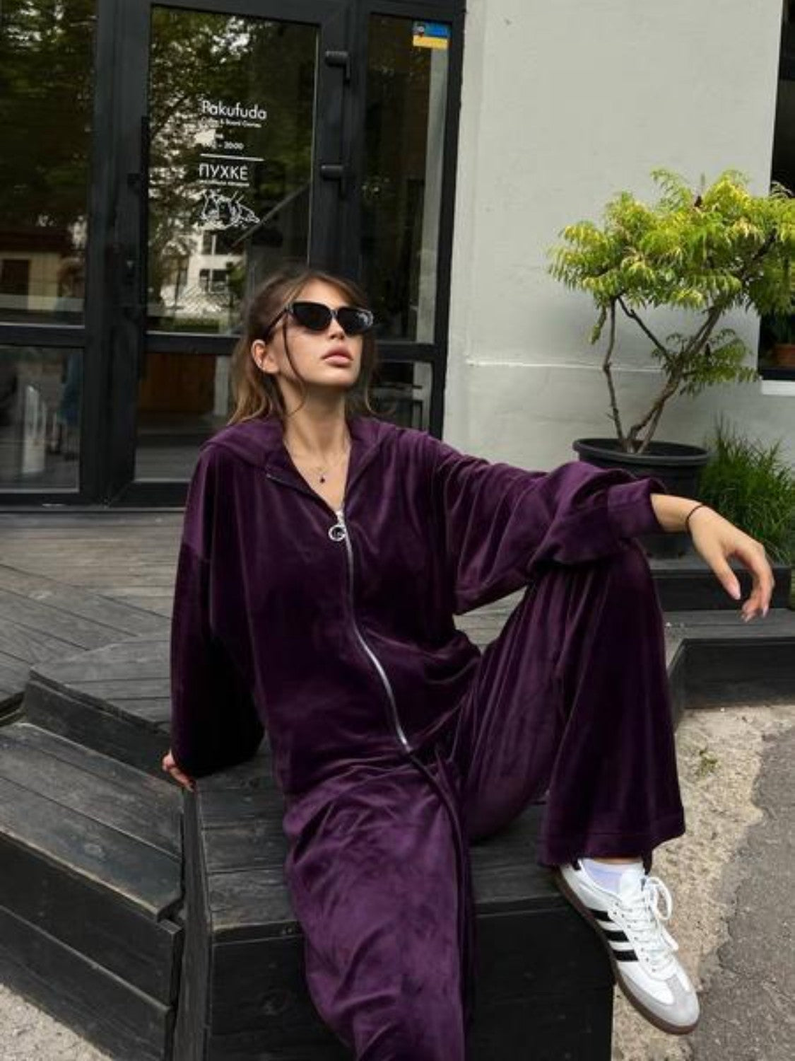 Bella Trendsi hooded jacket and pants set featuring a stylish, comfortable matching outfit with a hooded jacket and coordinating pants.