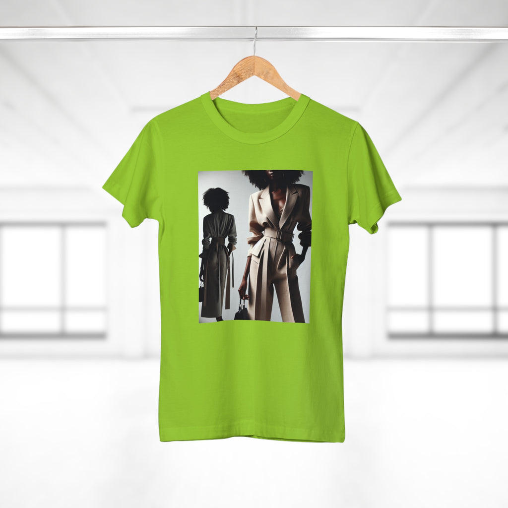 BELLA Pretty Doll World Boss Tee with colorful print on a casual cotton t-shirt, displayed on a neutral background.