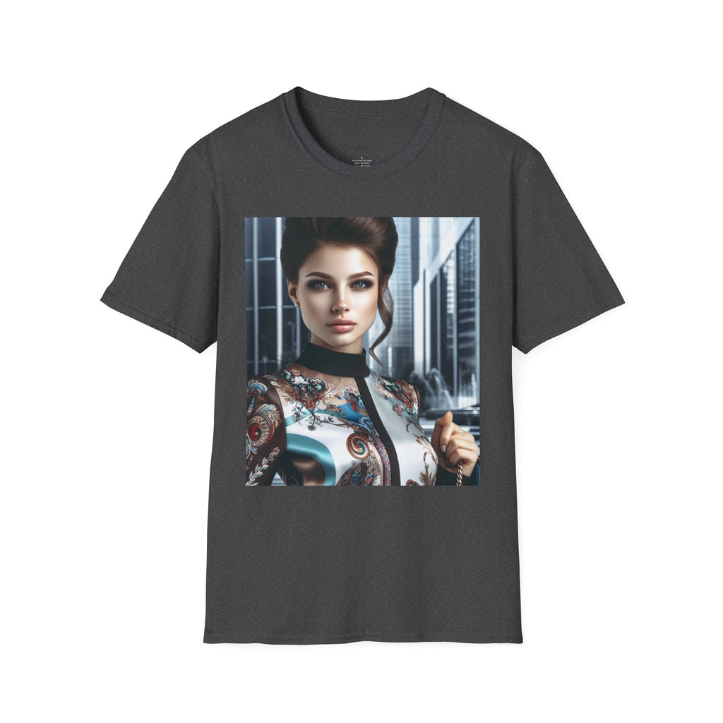 Printify Softstyle T-Shirt, front view showing lightweight cotton fabric and classic fit, in various colors.
