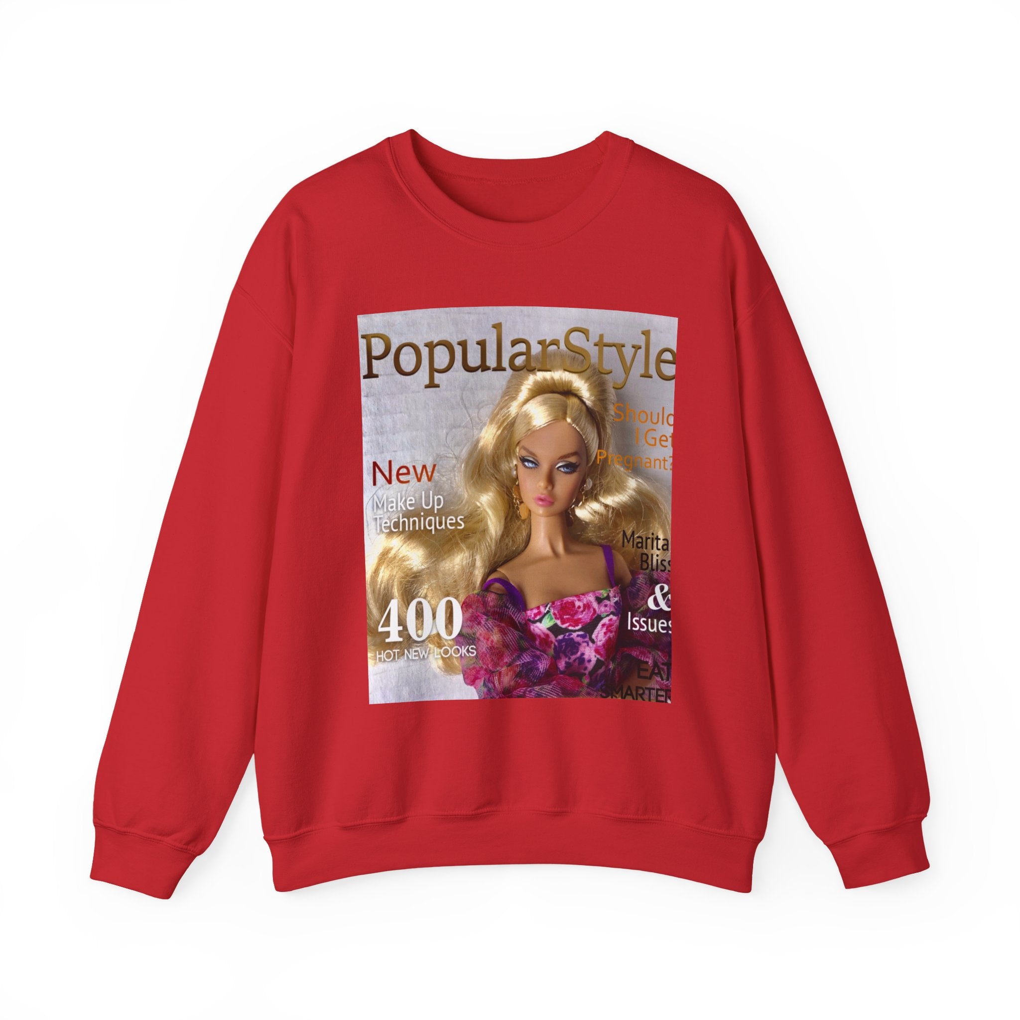 Printify fashion graphic crewneck sweatshirt featuring a stylish design, soft fabric, and comfortable fit for casual wear.