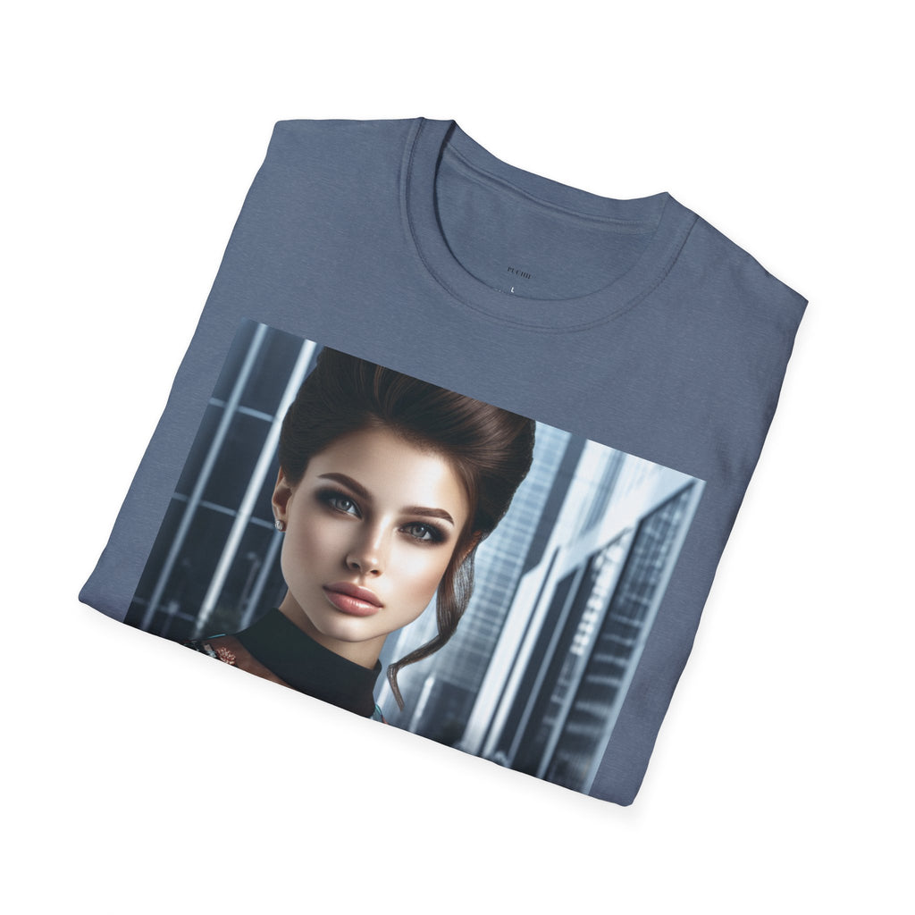 Printify Softstyle T-Shirt, blank unisex cotton tee with a smooth fit, shown in a neutral color on a plain background.