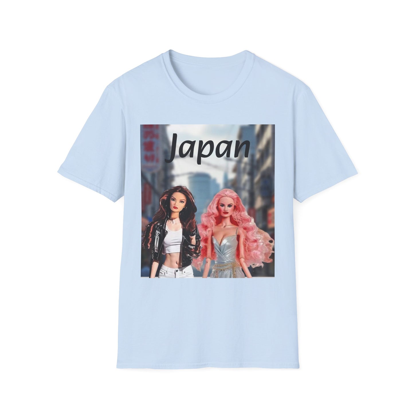 Japan Graphic T-Shirt, Barbie Inspired Tee Pretty doll world
