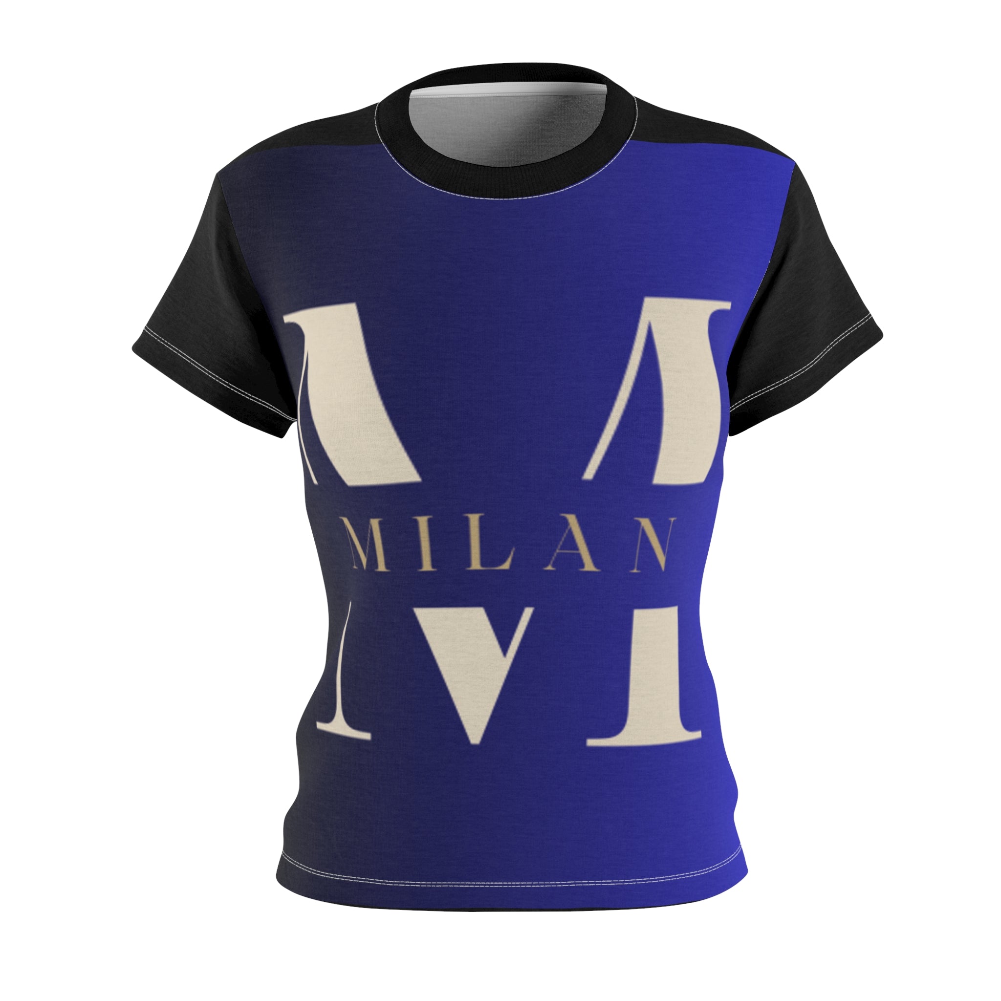 BELLA M is for Milan Tee featuring a colorful printed design on a casual t-shirt for stylish everyday wear.