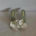 Flower Toe High Heels