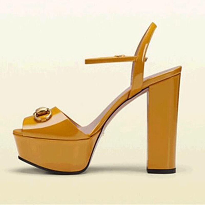Platform Peep Toe Sandal