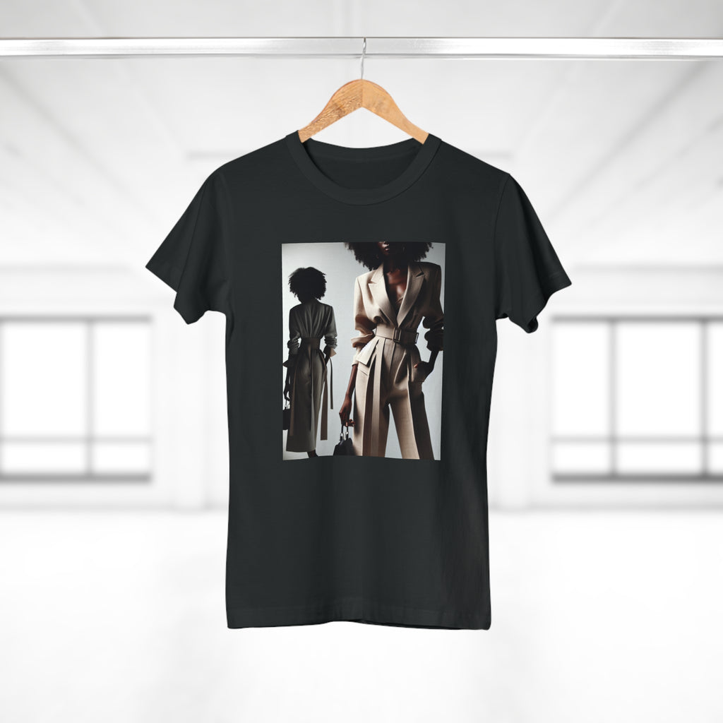 BELLA Pretty Doll World Boss Tee in printify style, featuring colorful graphic print on a casual T-shirt.