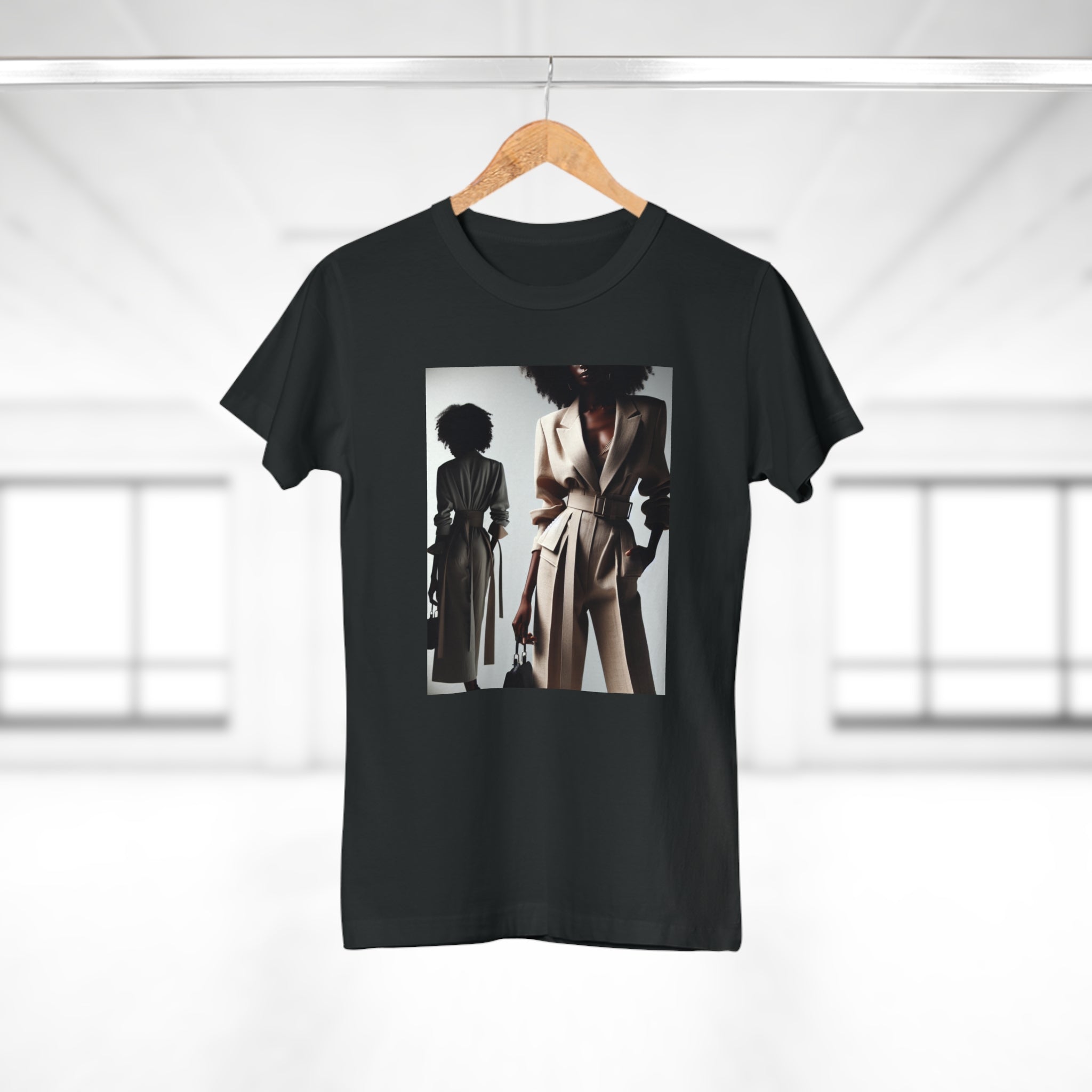 BELLA Pretty Doll World Boss Tee in printify style, featuring colorful graphic print on a casual T-shirt.
