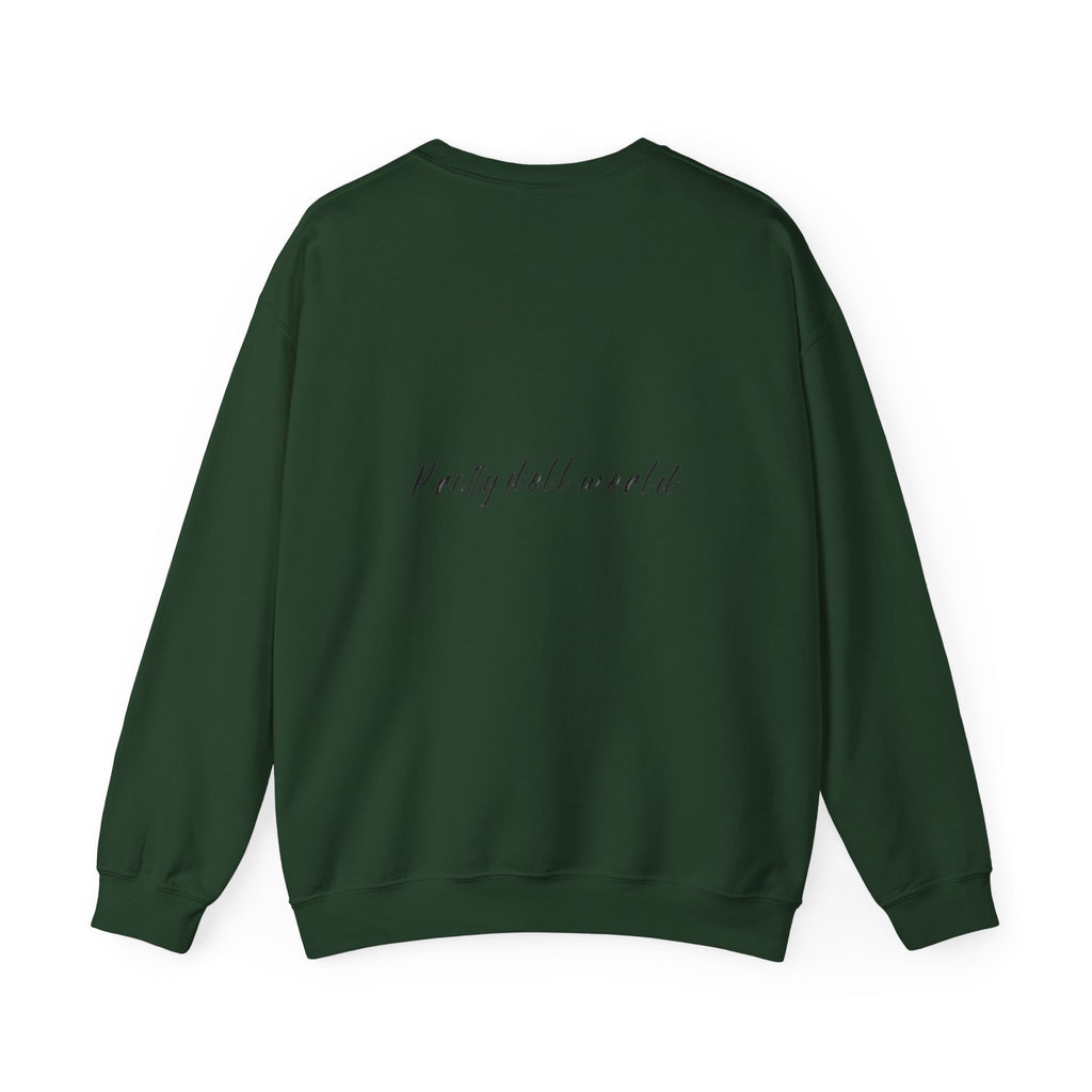 Printify fashion graphic crewneck sweatshirt featuring bold printed design, soft fabric, and relaxed fit on a white background.