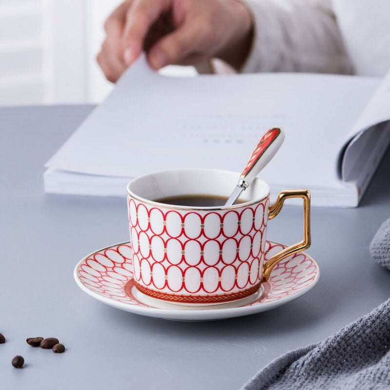 Ceramic Coffee Cups and Saucers