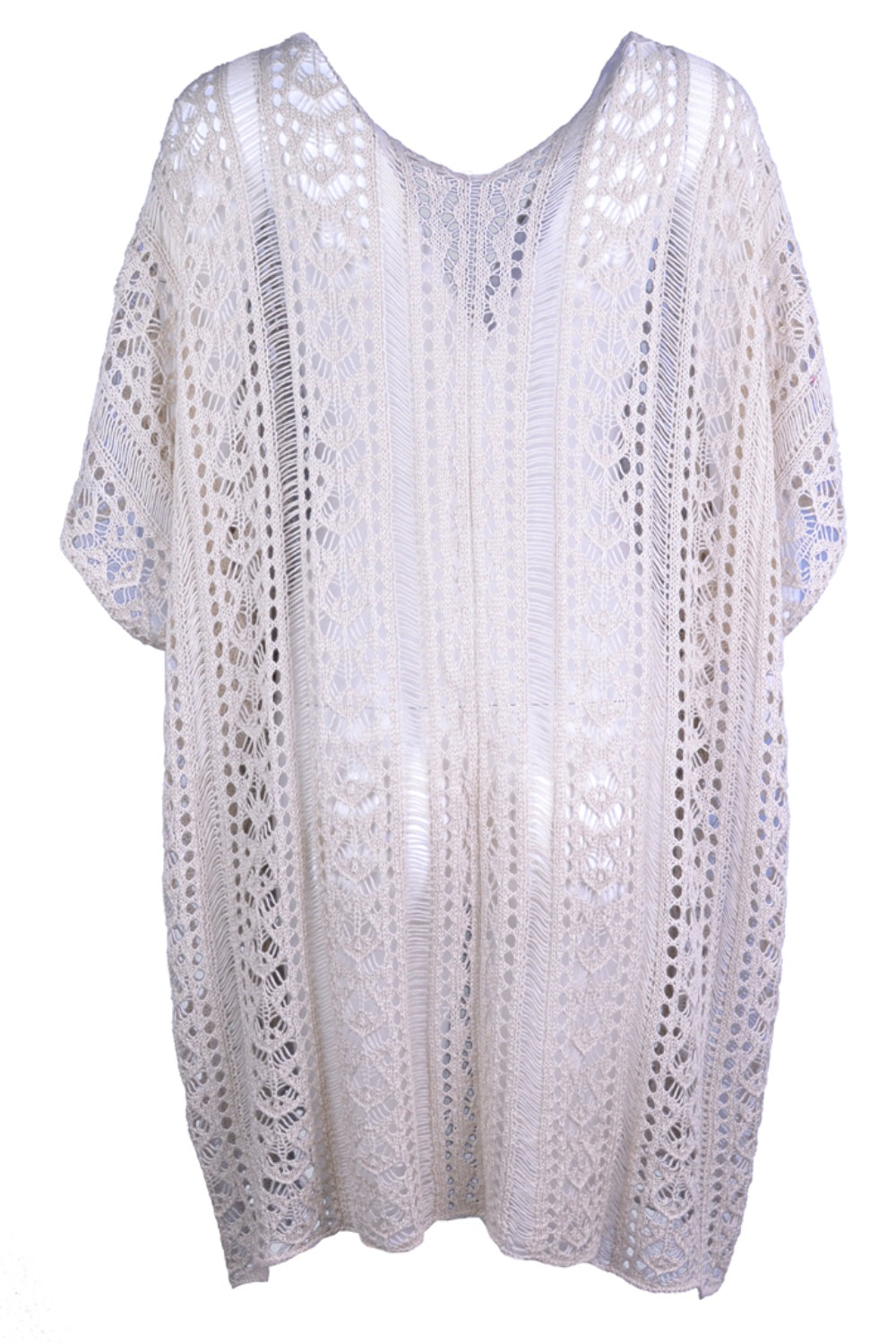 BELLA trendsi cutout V-neck cover-up with tassel details, lightweight fabric, and stylish design perfect for beach or poolside wear.