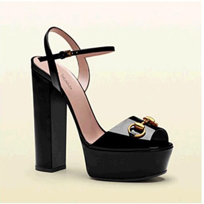 Platform Peep Toe Sandal