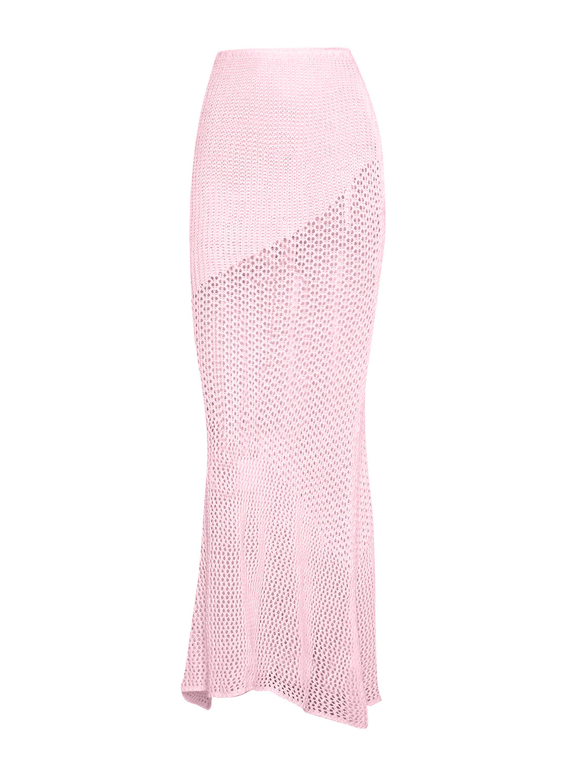 BELLA trendsi tied long sleeve top and skirt cover-up set, featuring a stylish matching ensemble in lightweight fabric.