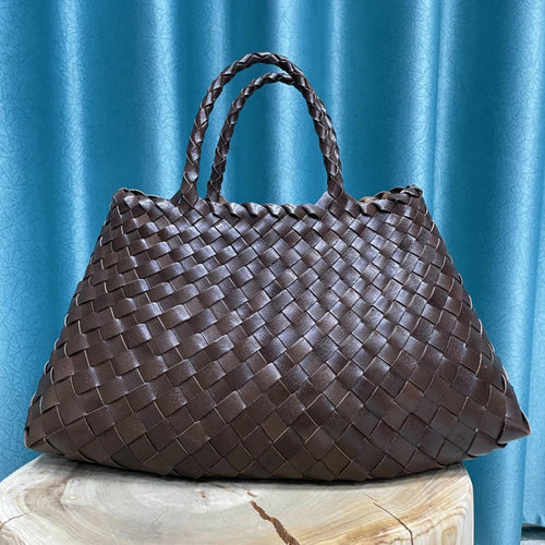 Leather Weave Tote