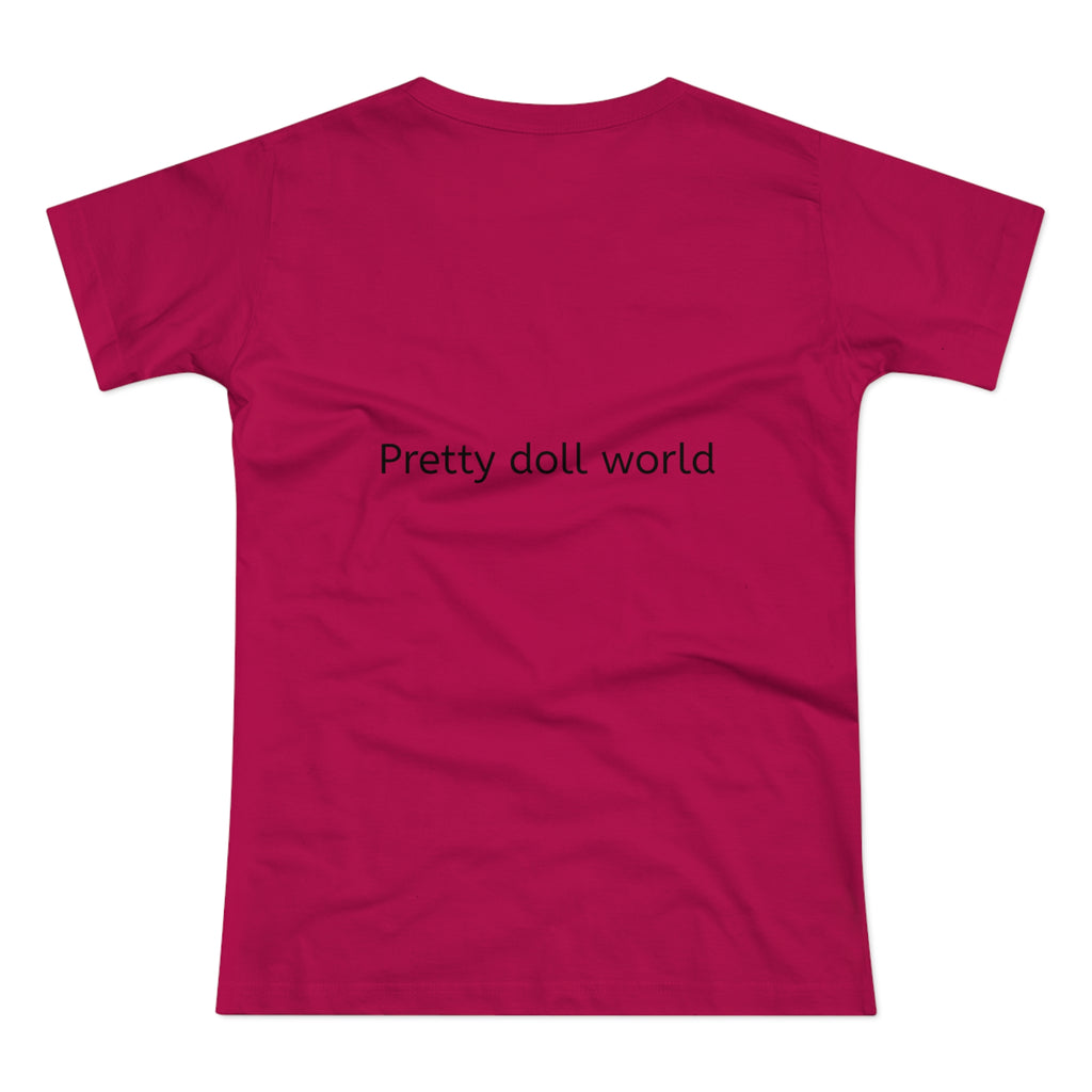 BELLA Pretty Doll World Boss printed T-shirt featuring bold graphic design on front, casual fit, and soft fabric.