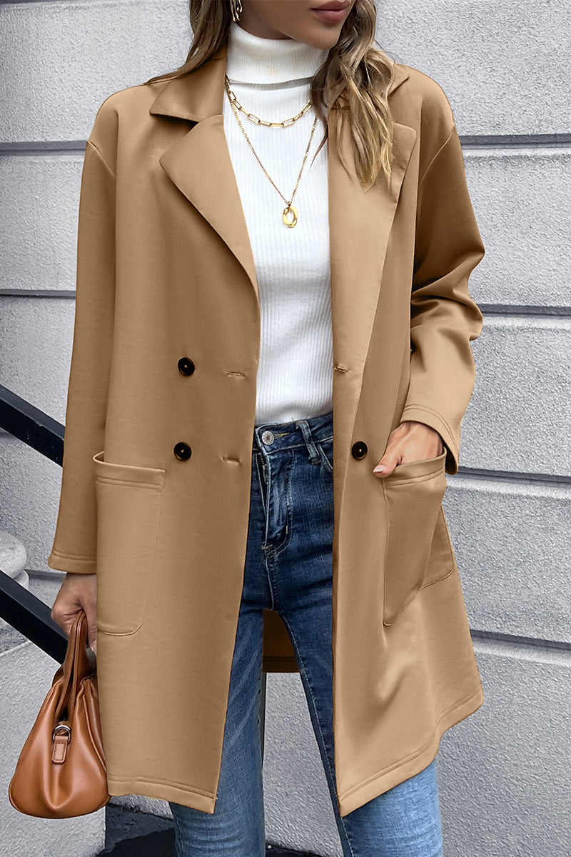 BELLA BLA Ivy Lane blazer with lapel collar, long sleeves, tailored fit, in a stylish, versatile design.