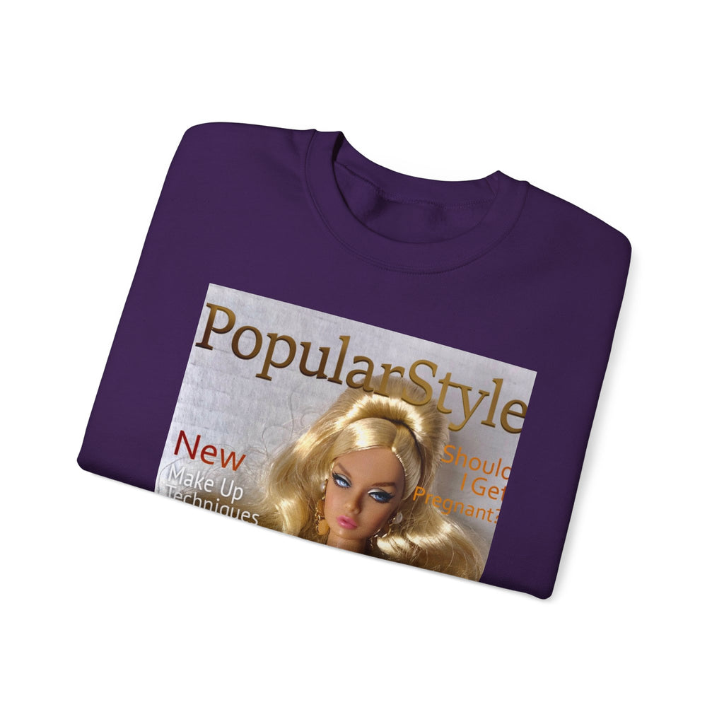 Printify fashion graphic crewneck sweatshirt featuring a stylish printed design on soft, comfortable fabric.