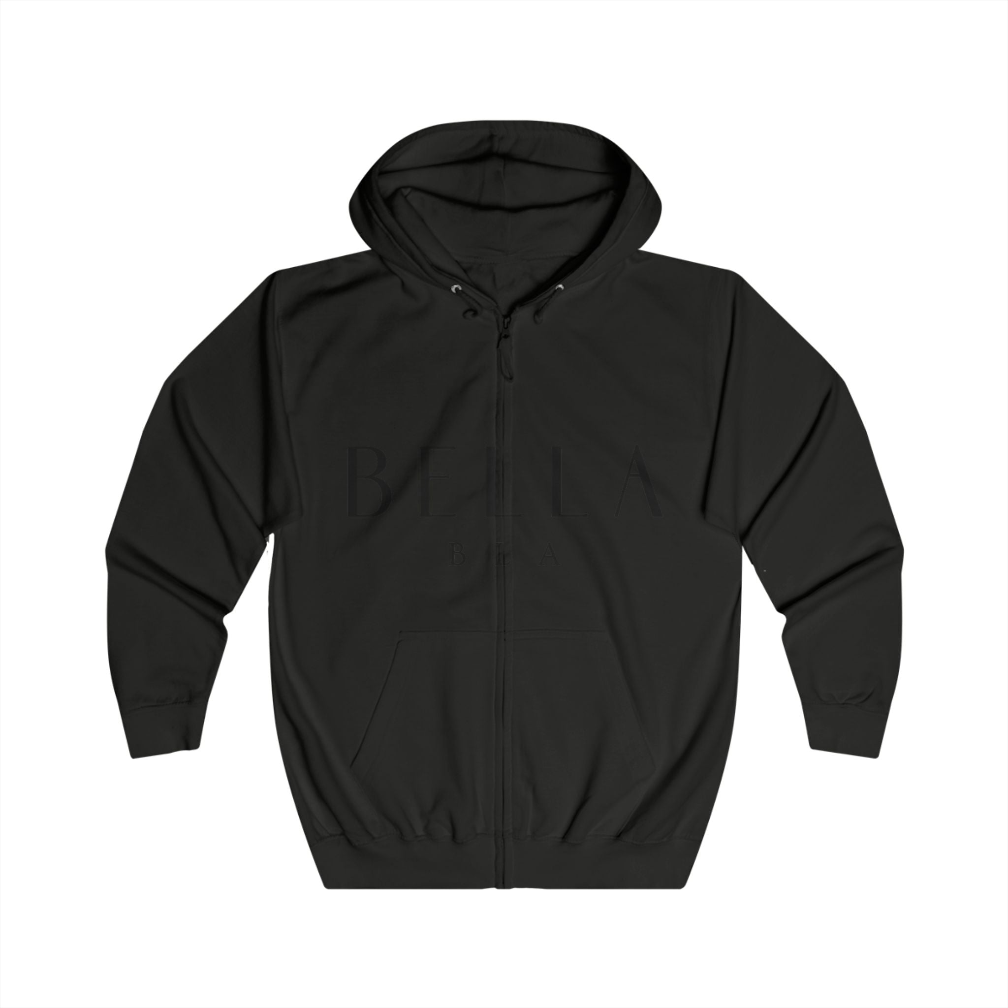 Minimalist Unisex Full Zip Hoodie - Stylish & Comfortable