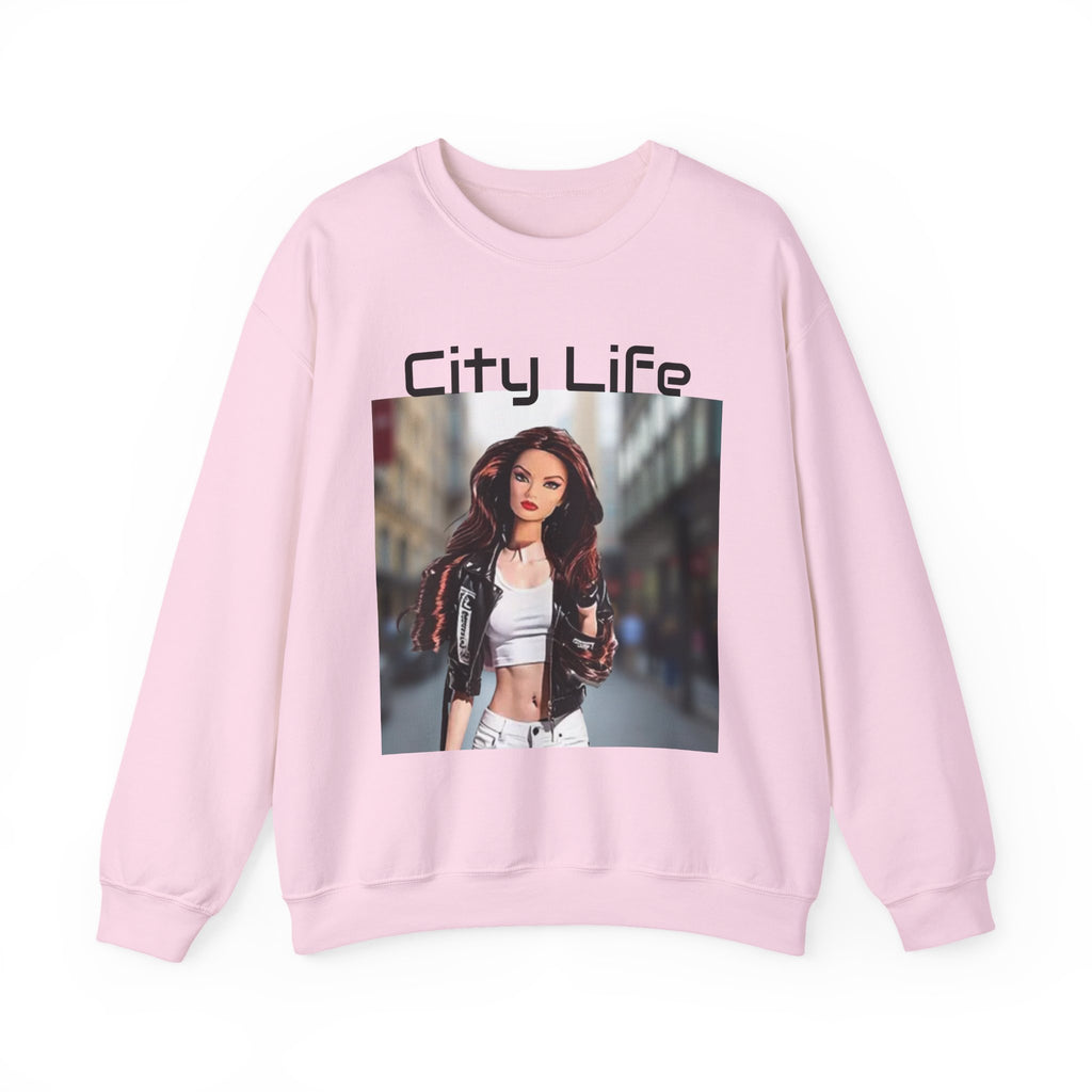 City Life Graphic Sweatshirt, Pretty doll world