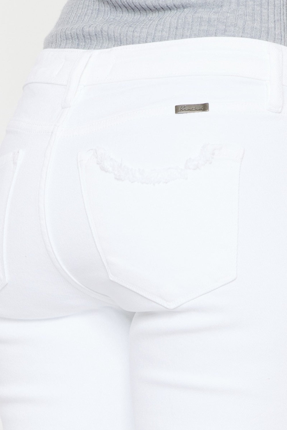 BELLA Kancan mid-rise ankle skinny jeans in classic denim with a fitted silhouette and five-pocket design.