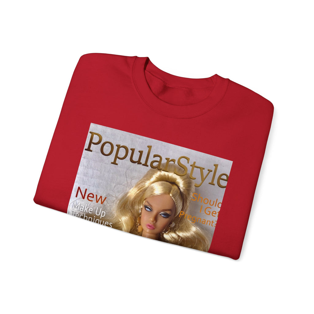 Printify fashion graphic crewneck sweatshirt featuring a bold printed design on soft, comfortable fabric.