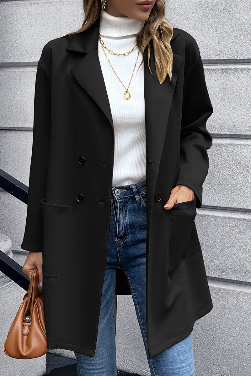 BELLA BLA Ivy Lane blazer featuring a lapel collar, long sleeves, tailored fit, in a versatile fashion-forward design.