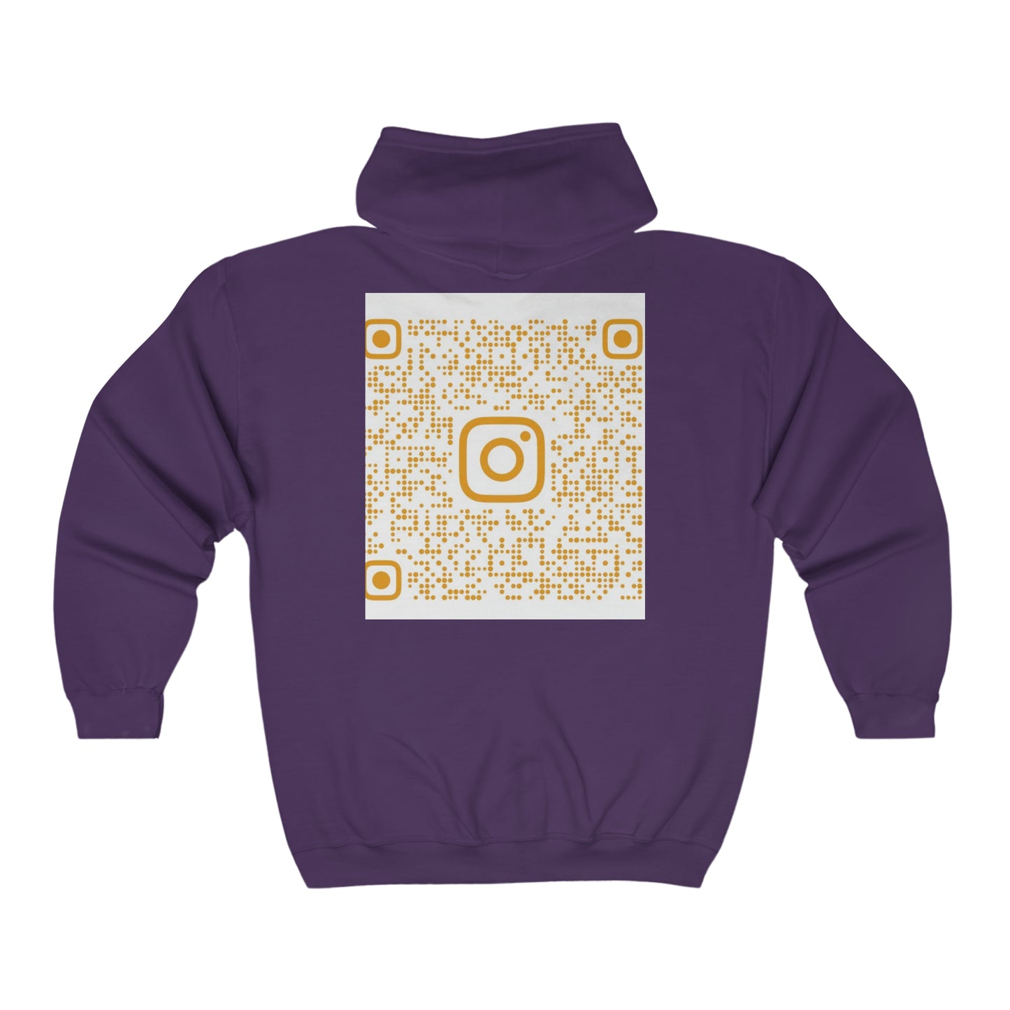 QR Code Full Zip Hooded Sweatshirt