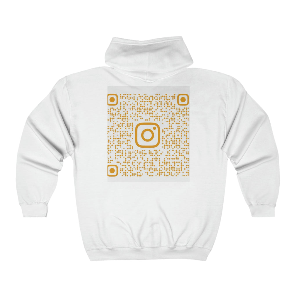 QR Code Full Zip Hooded Sweatshirt