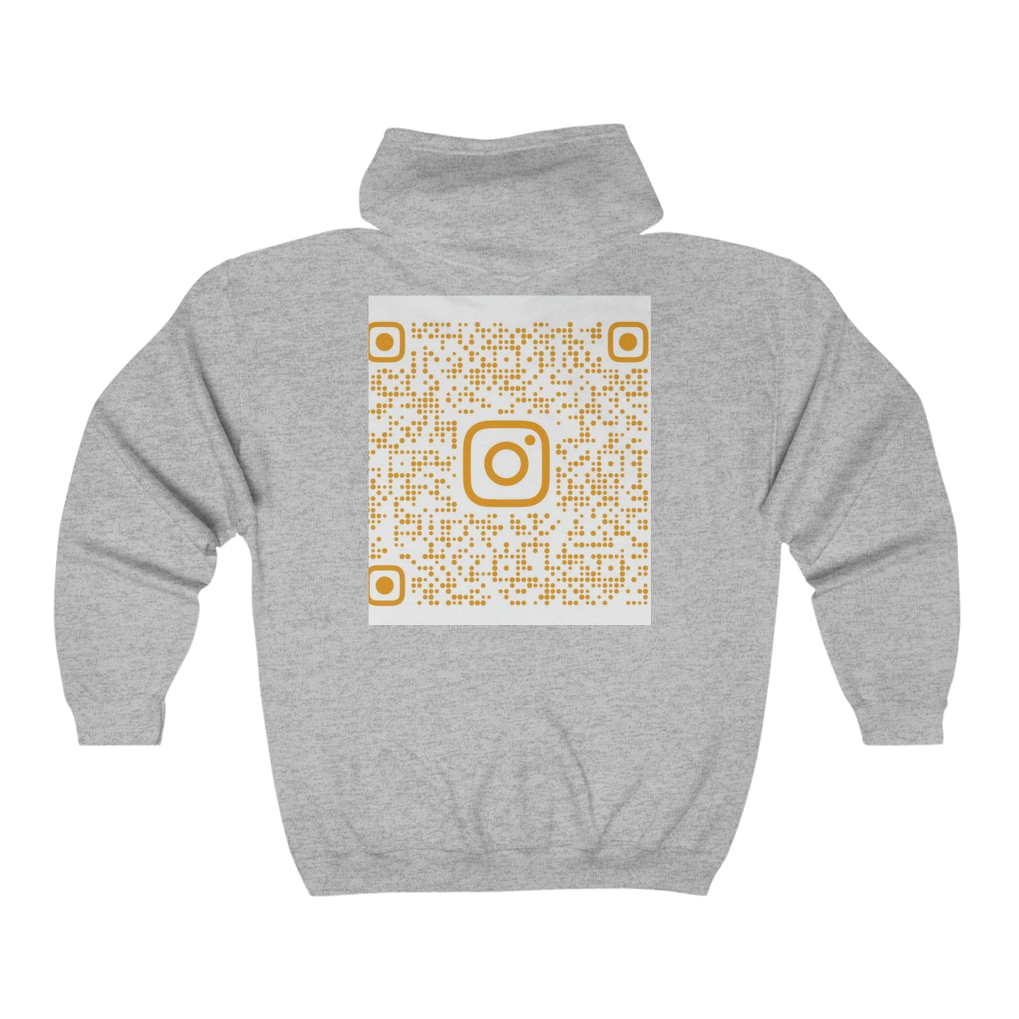 QR Code Full Zip Hooded Sweatshirt