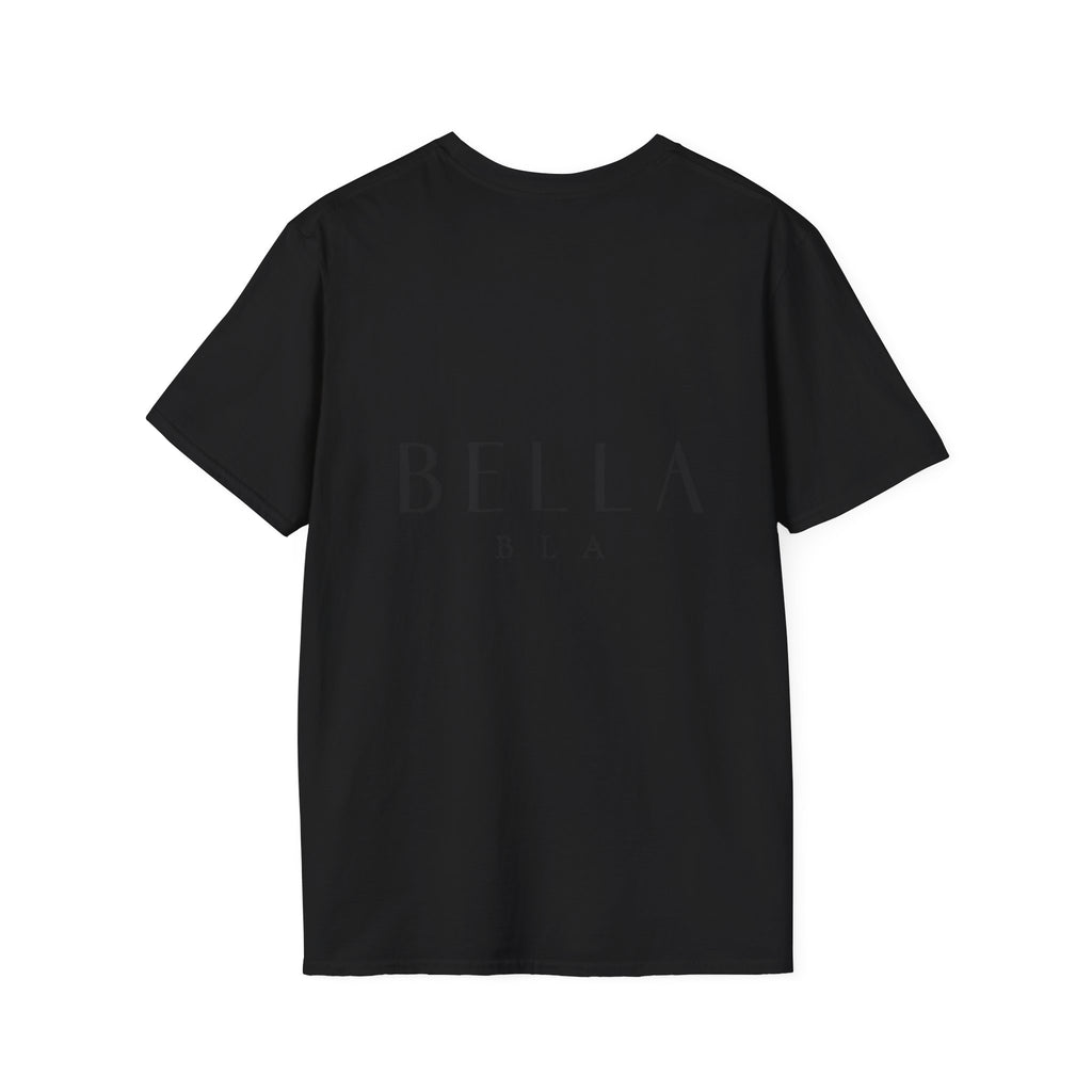 Softstyle T-Shirt by Printify, light-colored cotton t-shirt with a comfortable fit, shown laid flat on a white background.