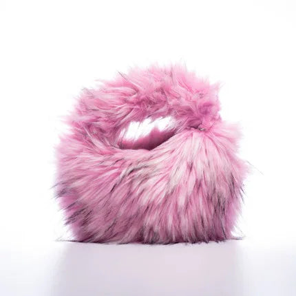 Round Fluffy Clutch