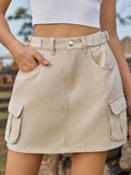 Adjustable Waist Denim Skirt | Waist Denim Skirt | The Puchii Shop