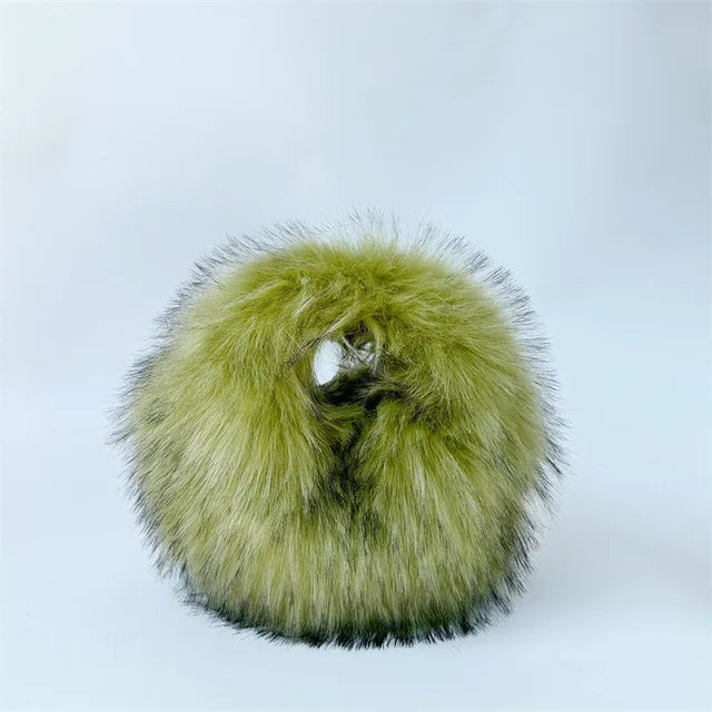 Round Fluffy Clutch
