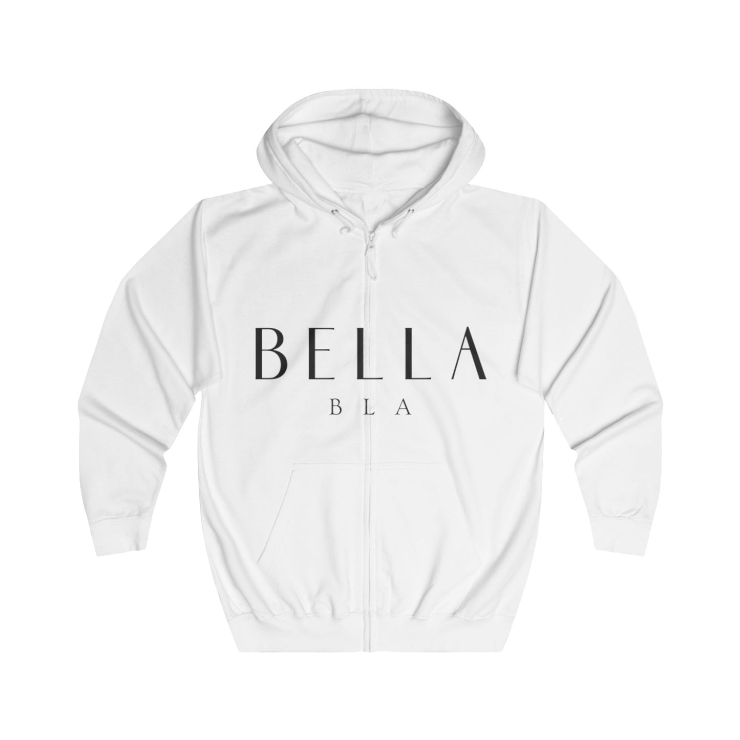 Minimalist Unisex Full Zip Hoodie - Stylish & Comfortable