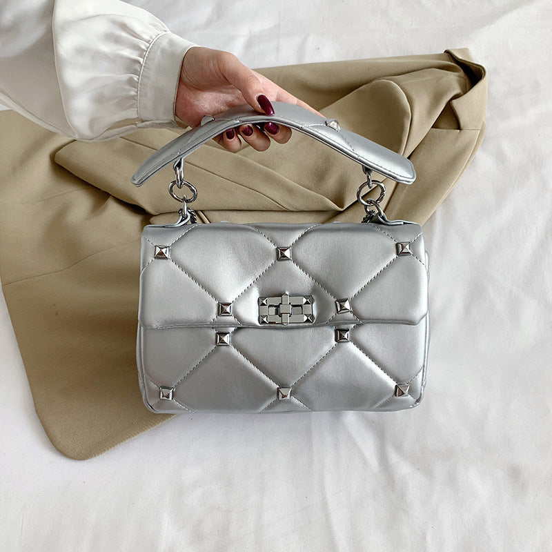 Rivet Chain Crossbody Bag